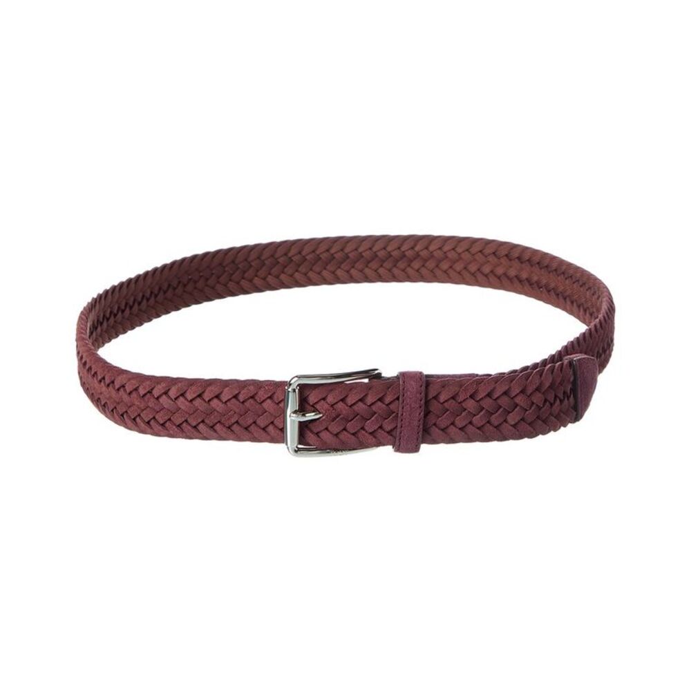 Tod’S Woven Suede Belt, Brown